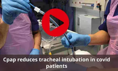 Continuous air way pressure reduces intubation in covid patients