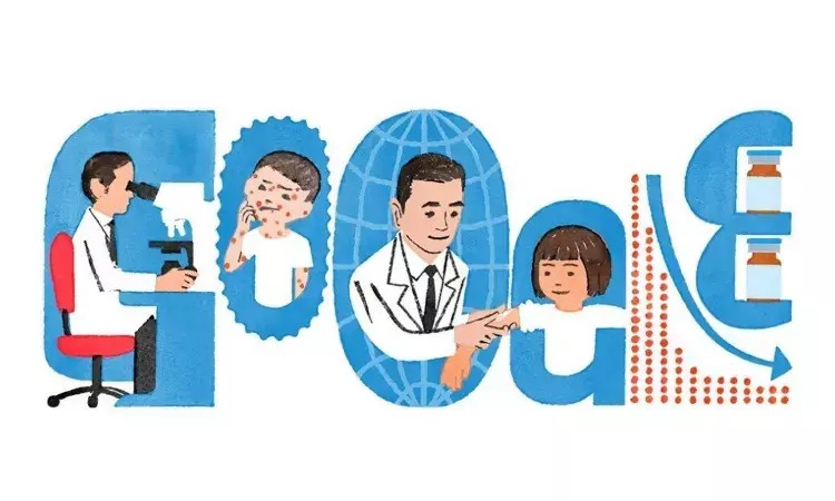 Special Google Doodle to honour Dr Michiaki Takahashi, creator of the chickenpox vaccine