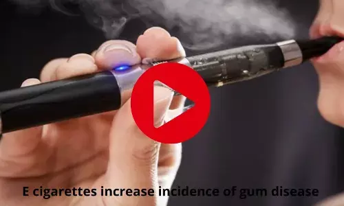 E cigarettes to rise incidence of gum disease