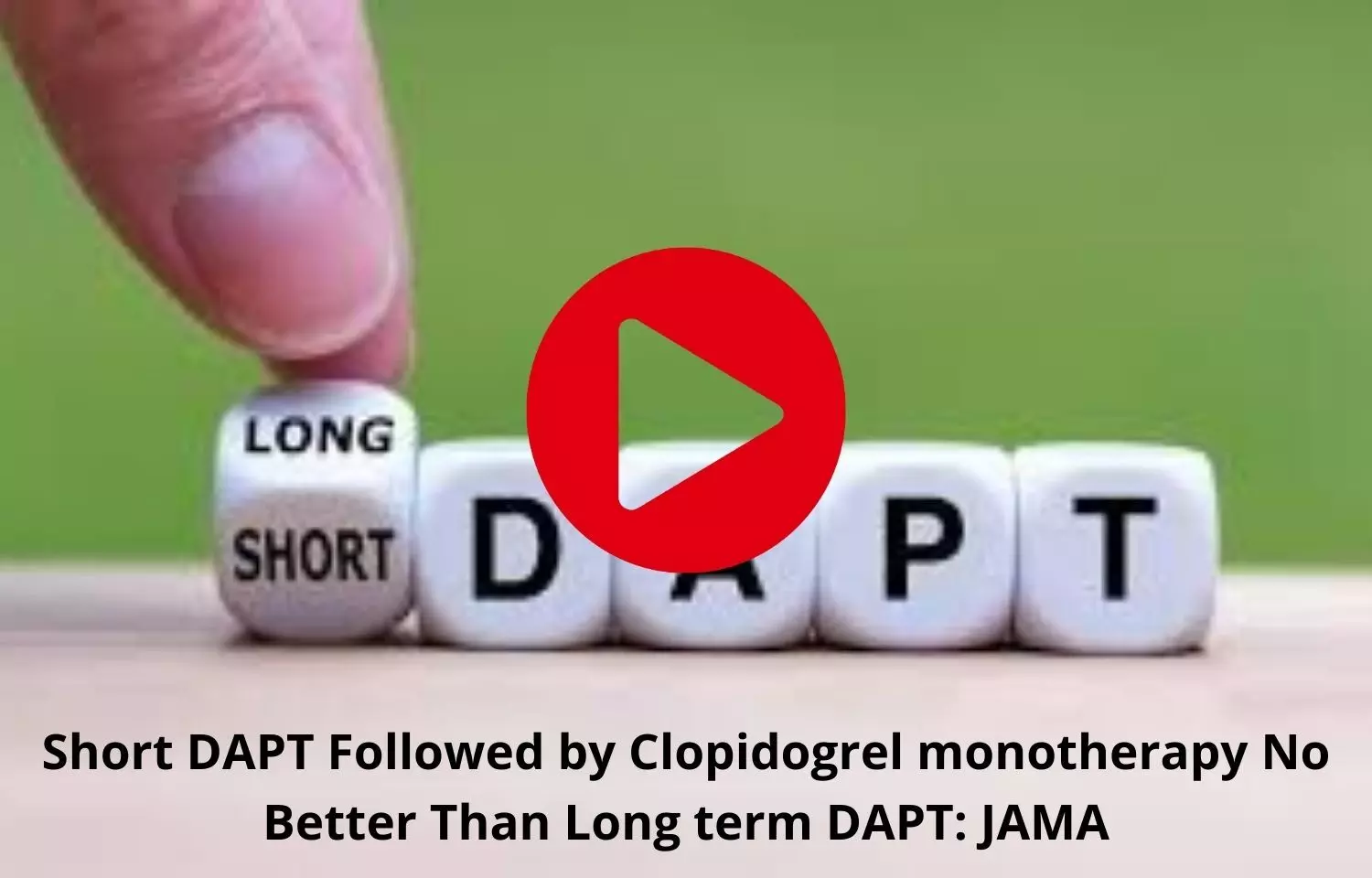 Short dapt with clopidogrel has similar  effects that of long term dapt