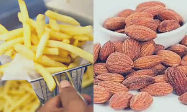 French Fries or Almonds- Calories responsible for weight gain not type of food