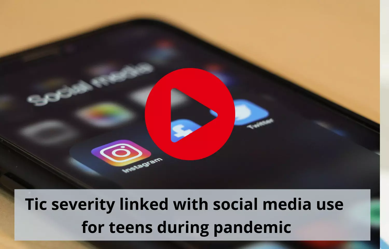 Tic severity linked with over usage social media use for teens during pandemic