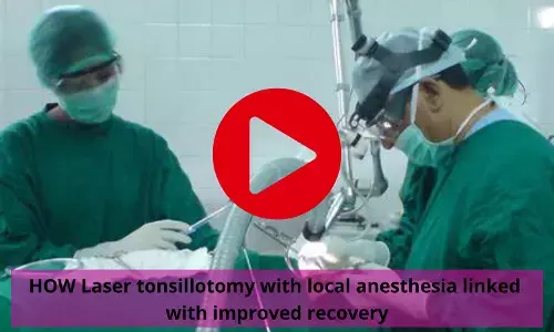 How Laser tonsillotomy with local anesthesia linked with improved recovery