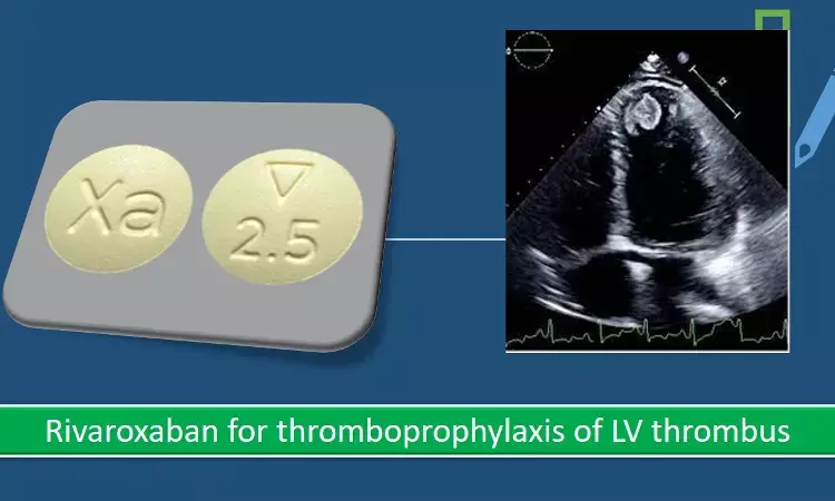 Rivaroxaban helps in preventing LV thrombus formation in MI patients: JACC  study