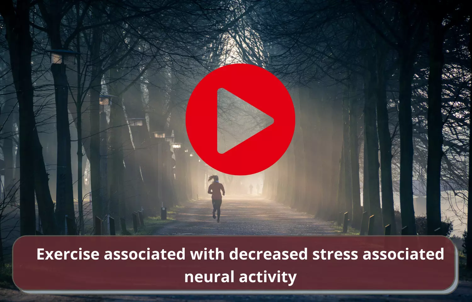 Exercise associated with decreased stress associated neural activity