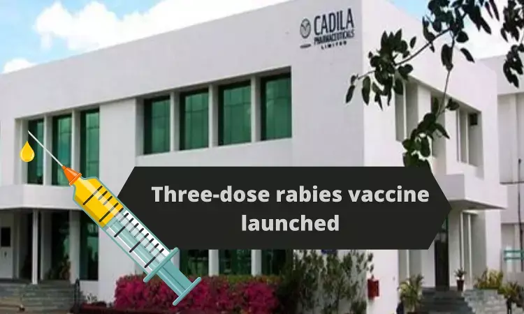 FIRST: Cadila Pharma launches three-dose rabies vaccine ThRabis