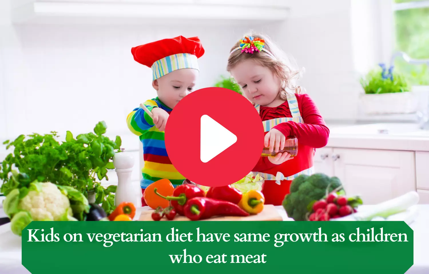 Kids on vegetarian diet are no diiferent than children who eat meat