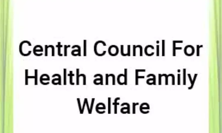 Ministry of Health reconstitutes Central Council of Health and Family Welfare
