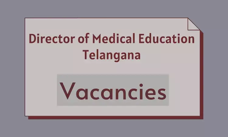 Apply Now At DME Telangana: Director Post Vacancies Releases For GMC Mahabubnagar and Siddipet, Details
