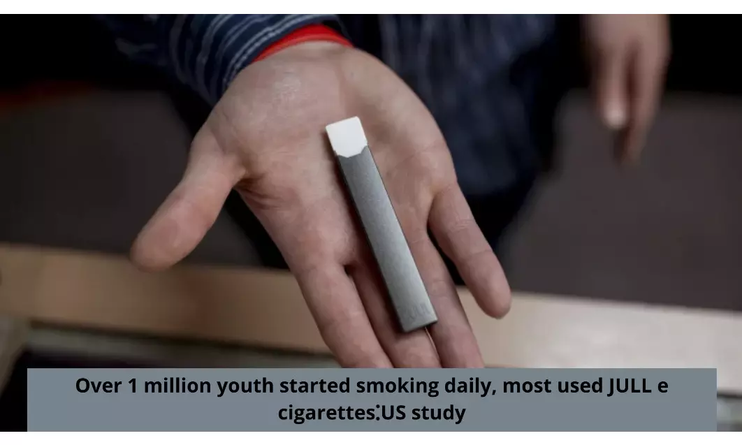 Over 1 million youth started smoking daily, most used JULL e-cigarettes, says US study