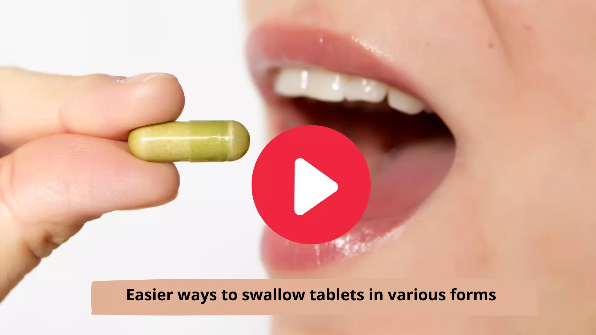 Easier ways to swallow tablets in various forms