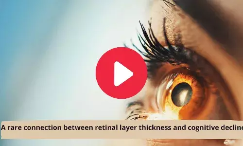 A rare connection between retinal layer thickness and cognitive decline