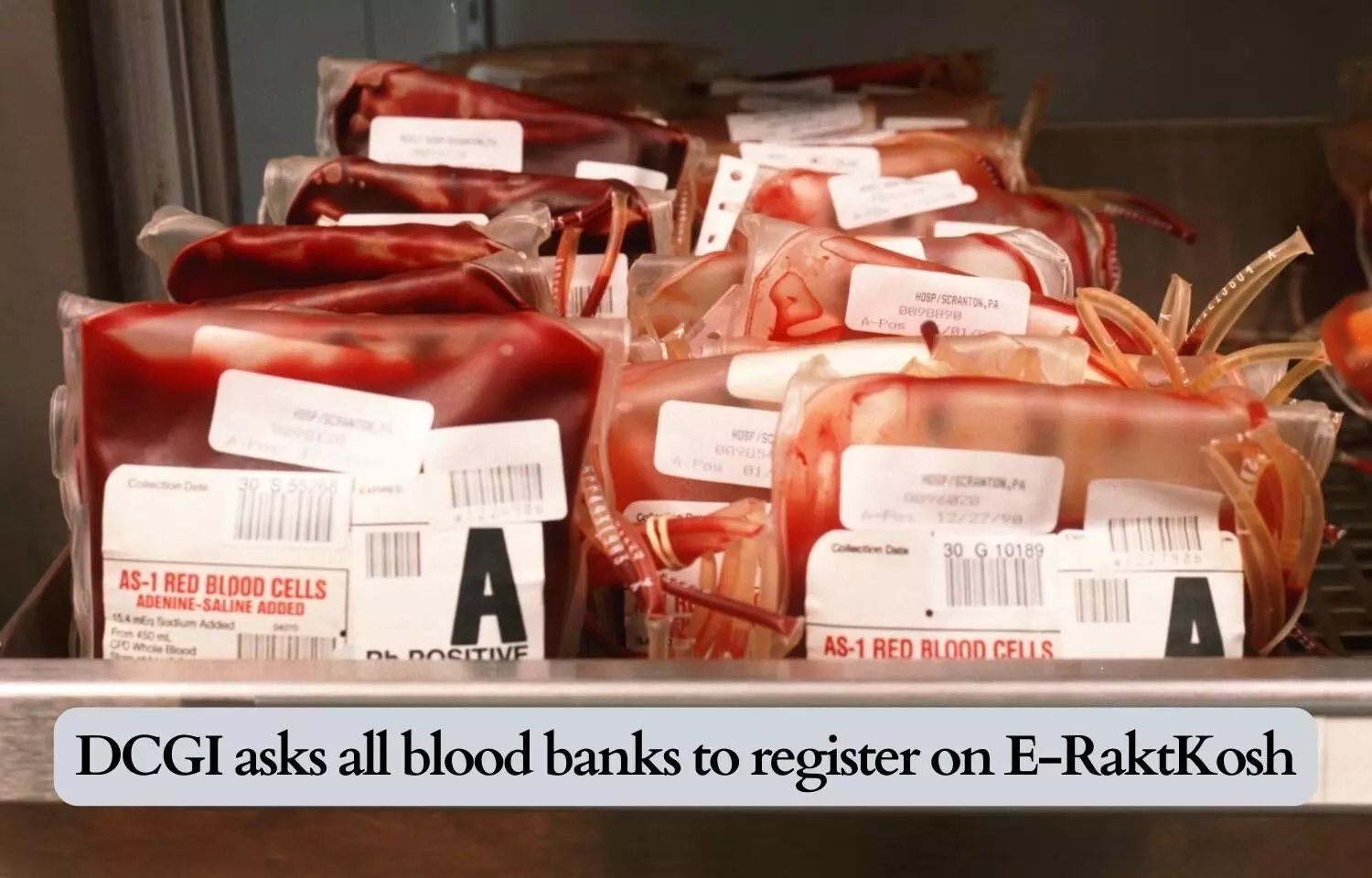 DCGI asks all blood banks to register on e-RaktKosh