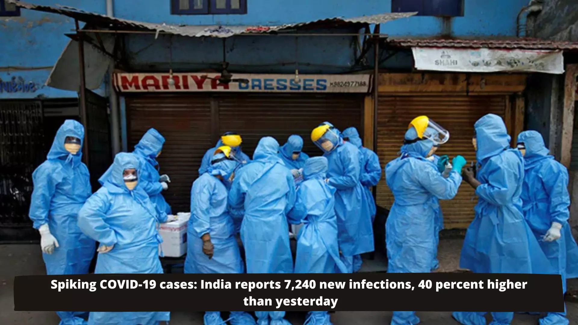 Spiking coronavirus cases: India reports 7,240 new infections, 40 percent higher than yesterday