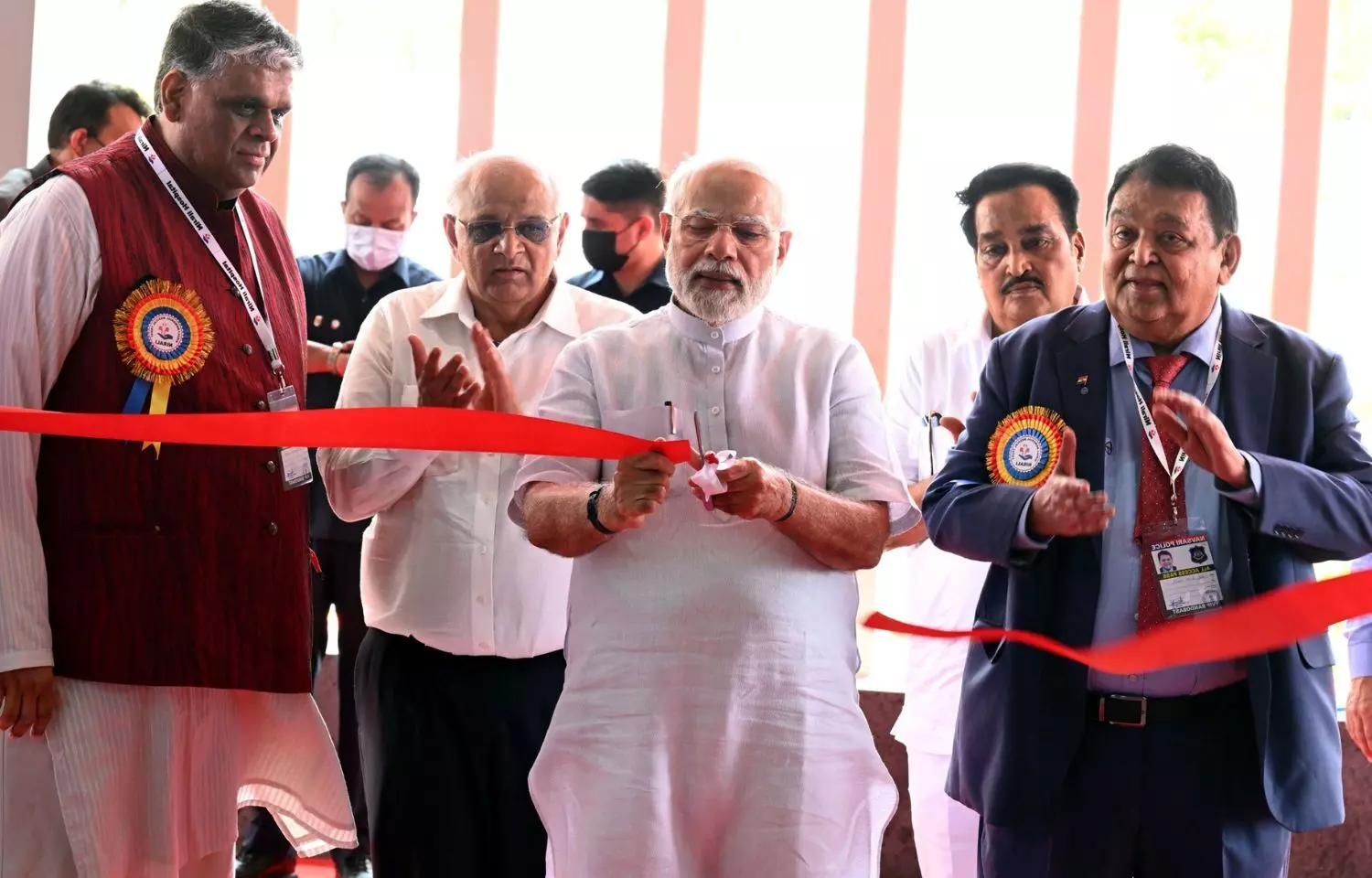 PM Modi inaugurates A.M. Naik Healthcare Complex, Nirali Multi ...