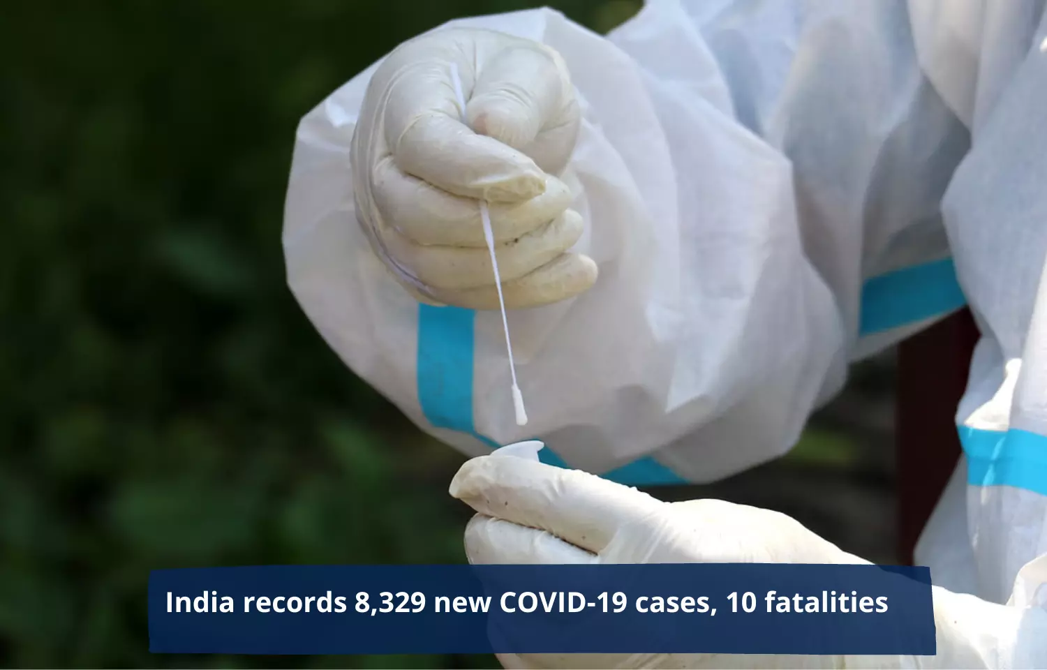 India records 8,329 new COVID-19 cases, 10 fatalities
