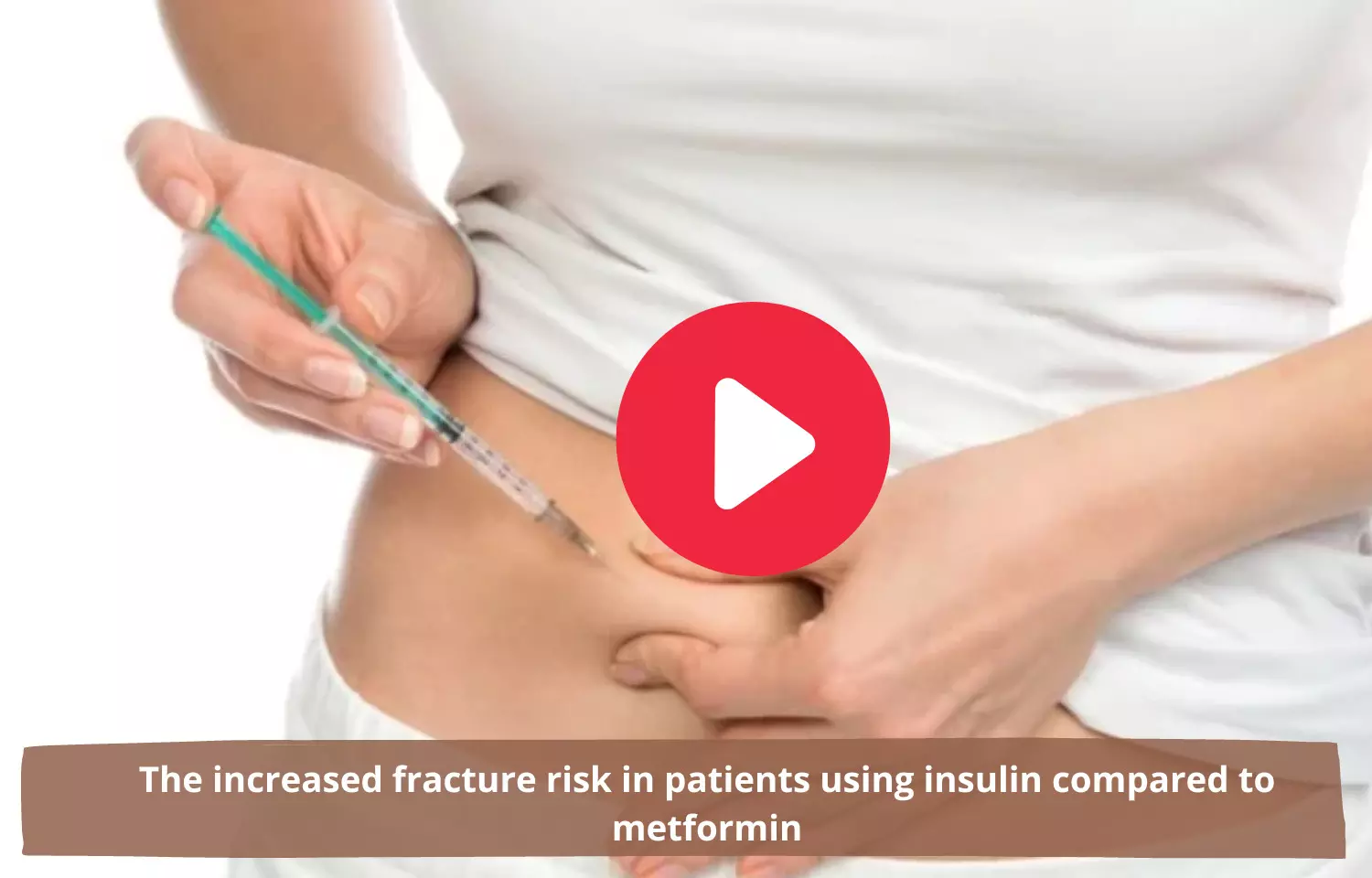 The increased fracture risk in patients using insulin compared to metformin