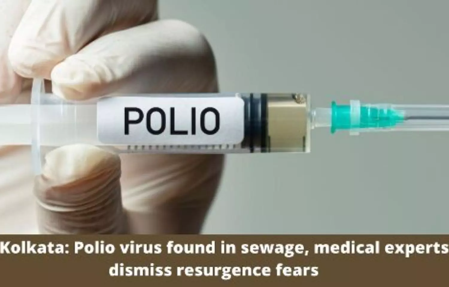 Polio virus found in sewage, medical experts dismiss resurgence fears
