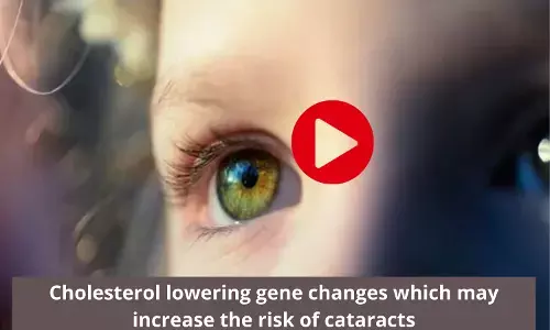 Cholesterol lowering gene changes which may increase the risk of cataracts