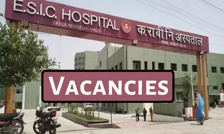 484 Vacancies At ESIC Medical Colleges, Delhi For Assistant Professor Post In Various Departments: Apply Now