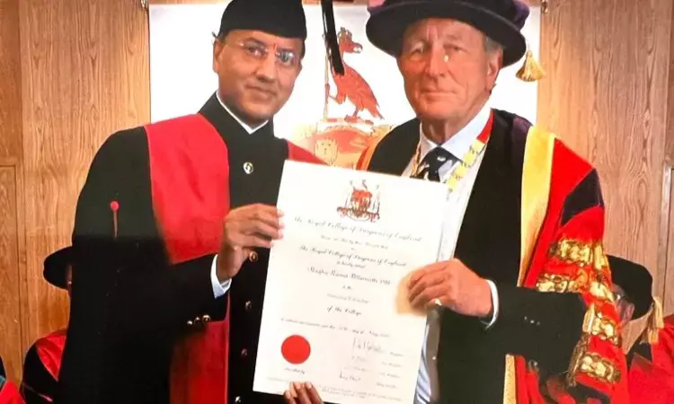 Indian Origin Surgeon Dr P Raghu Ram conferred with Honorary FRCS by The Royal College of Surgeons of England
