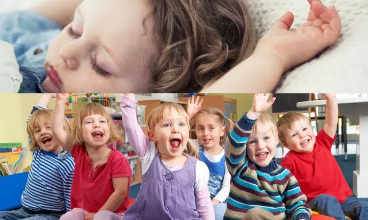 Night sleep of 10 or more hours eases childrens transition to kindergarten: AAP