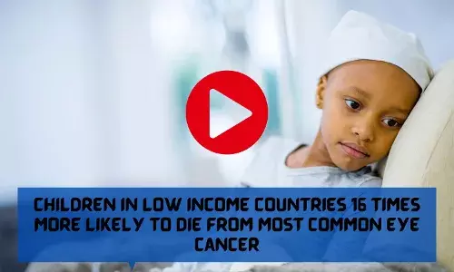 Children in low income countries 16 times more likely to die from most common eye cancer