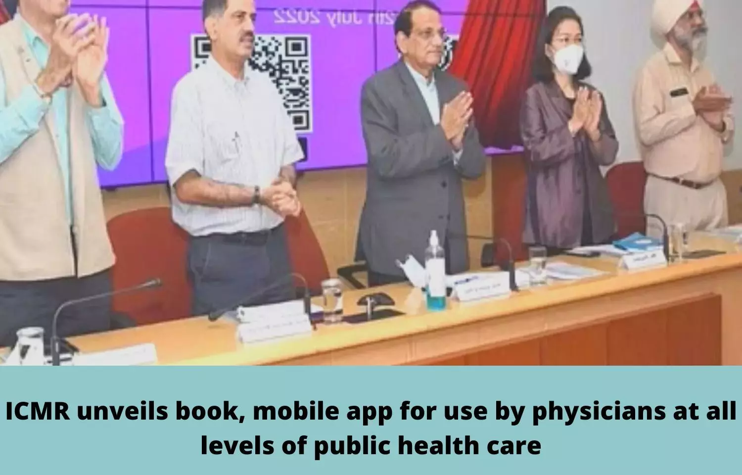 ICMR unveils book, mobile app for use by physicians at all levels of public health care