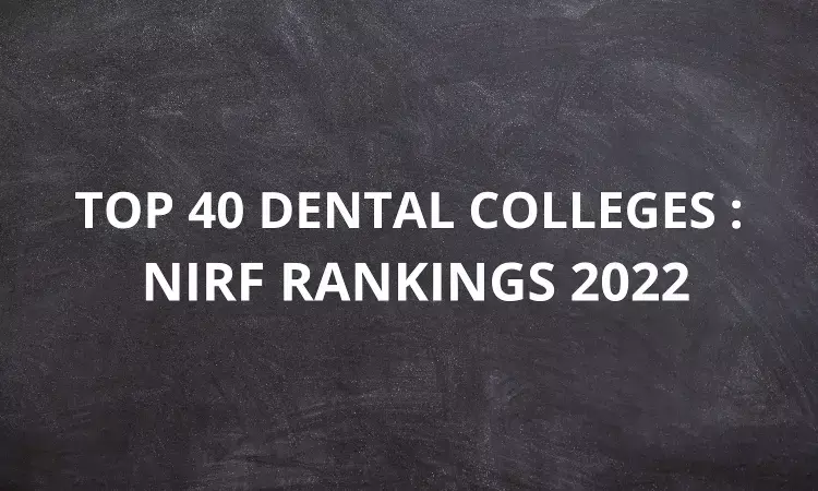 NIRF Rankings 2022: Check out Top 40 Dental Colleges in India