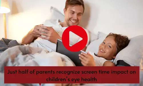 Just half of parents recognize screen time impact on childrens eye health
