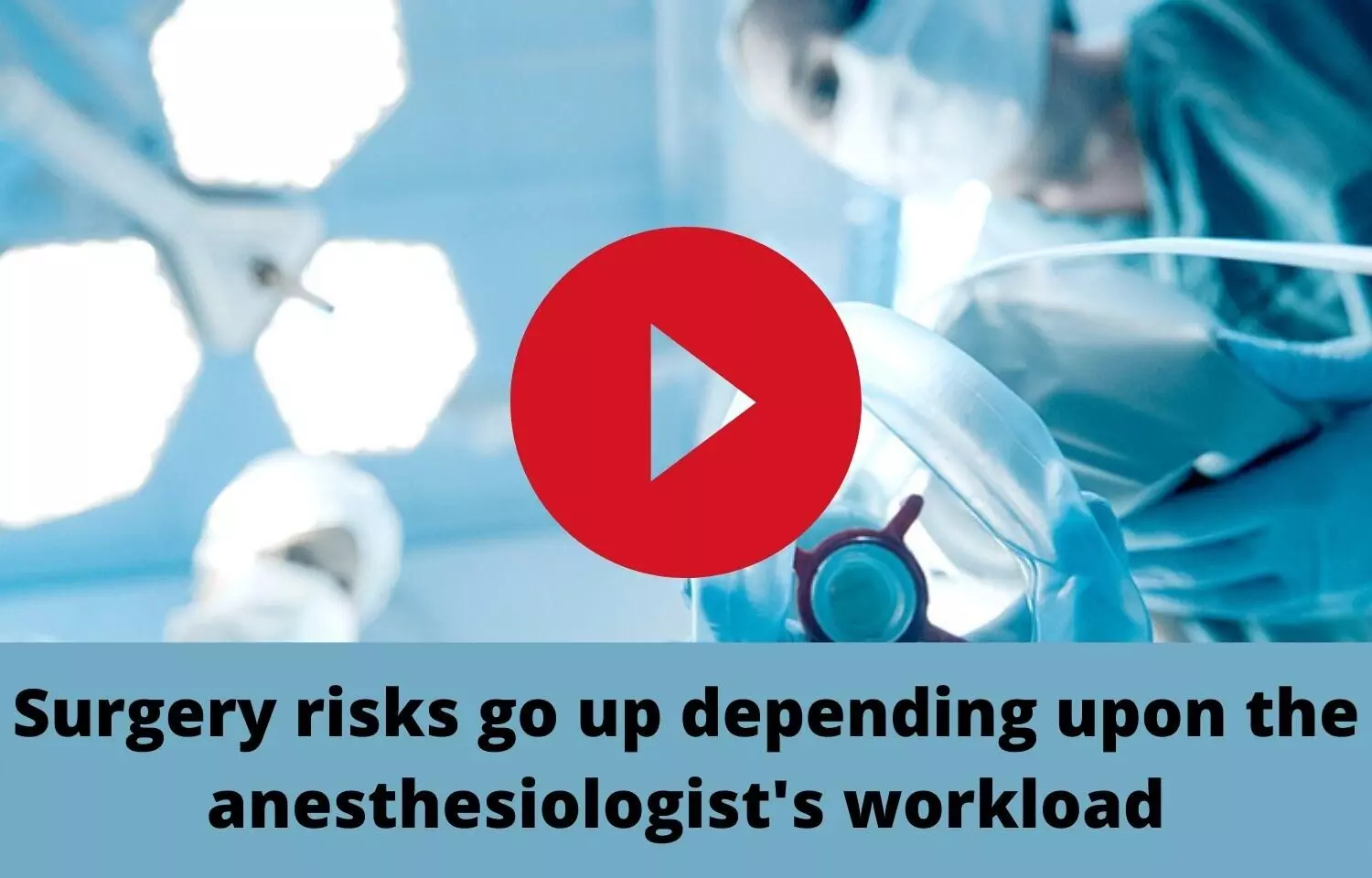 Surgery risks go up depending upon the anesthesiologists workload