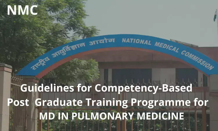 NMC Guidelines For  Competency-Based Training Programme For MD Pulmonary Medicine