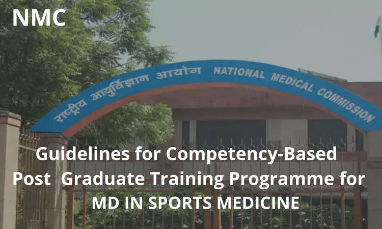 NMC Guidelines For Competency-Based Training Programme For MD Sports Medicine