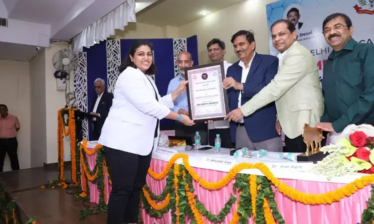 Dr Mrigakshi Aggarwal conferred with DMA Woman of the year award