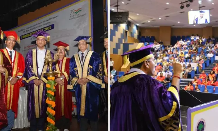 Health Minister Presides Convocation At Atal Bihari Vajpayee Institute of Medical Sciences, 172 PG medicos receive degrees