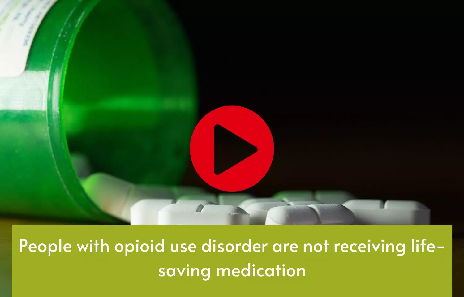 People with opioid use disorder are not receiving life-saving medication