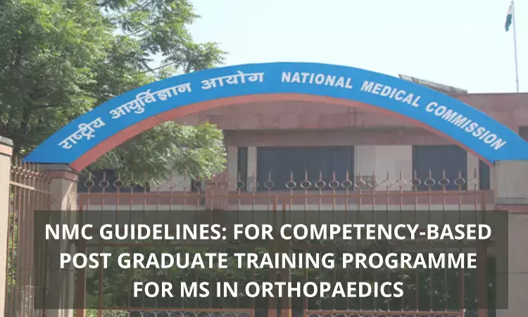 NMC Guidelines For Competency-Based Training Programme For MS Orthopaedics