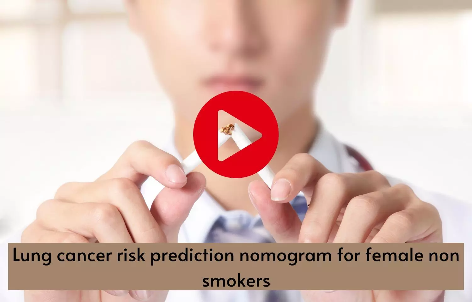 Lung cancer risk prediction nomogram for female non smokers