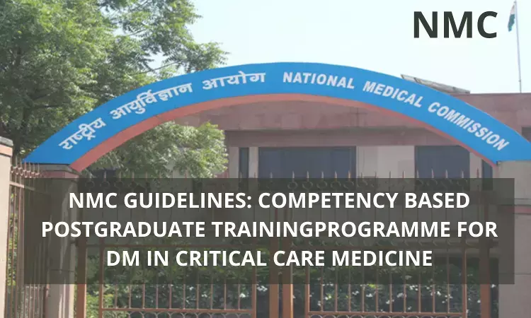 NMC Guidelines for Competency-Based Training Programme For DM Critical Care Medicine