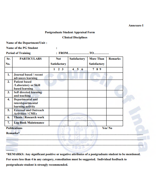 NMC Guidelines For Competency Based Postgraduate Training Programme For ...