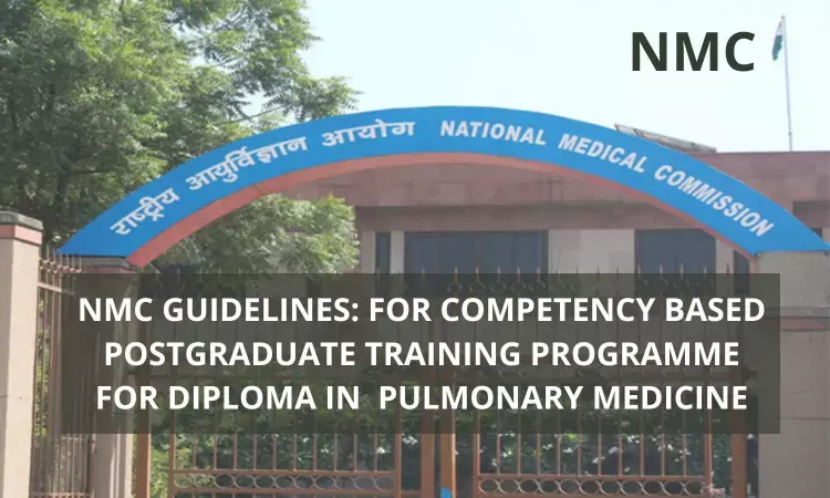 NMC Guidelines For Competency Based Training Programme For PGDiploma Pulmonary Medicine