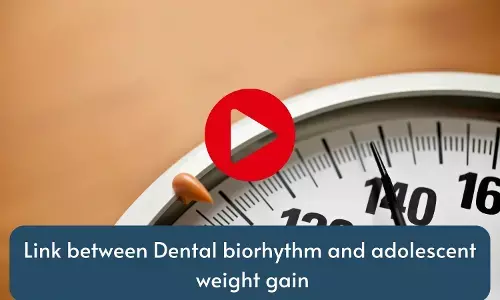 Link between Dental biorhythm and adolescent weight gain