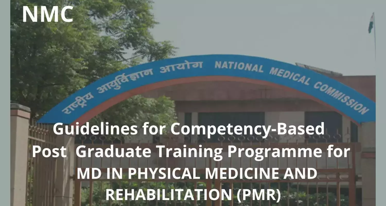 NMC Guidelines For Competency-Based Training Programme For MD Physical Medicine And Rehabilitation (PMR)