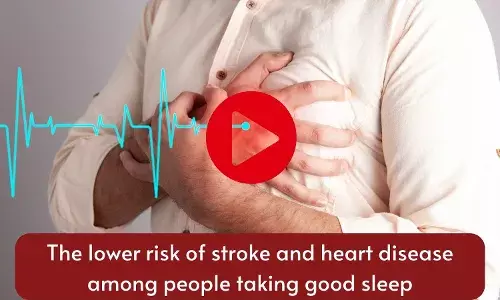 The lower risk of stroke and heart disease among people taking good sleep