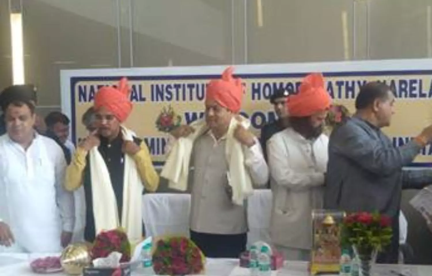 AYUSH Minister Sarbananda Sonowal visits National Institute of Homoeopathy, Narela
