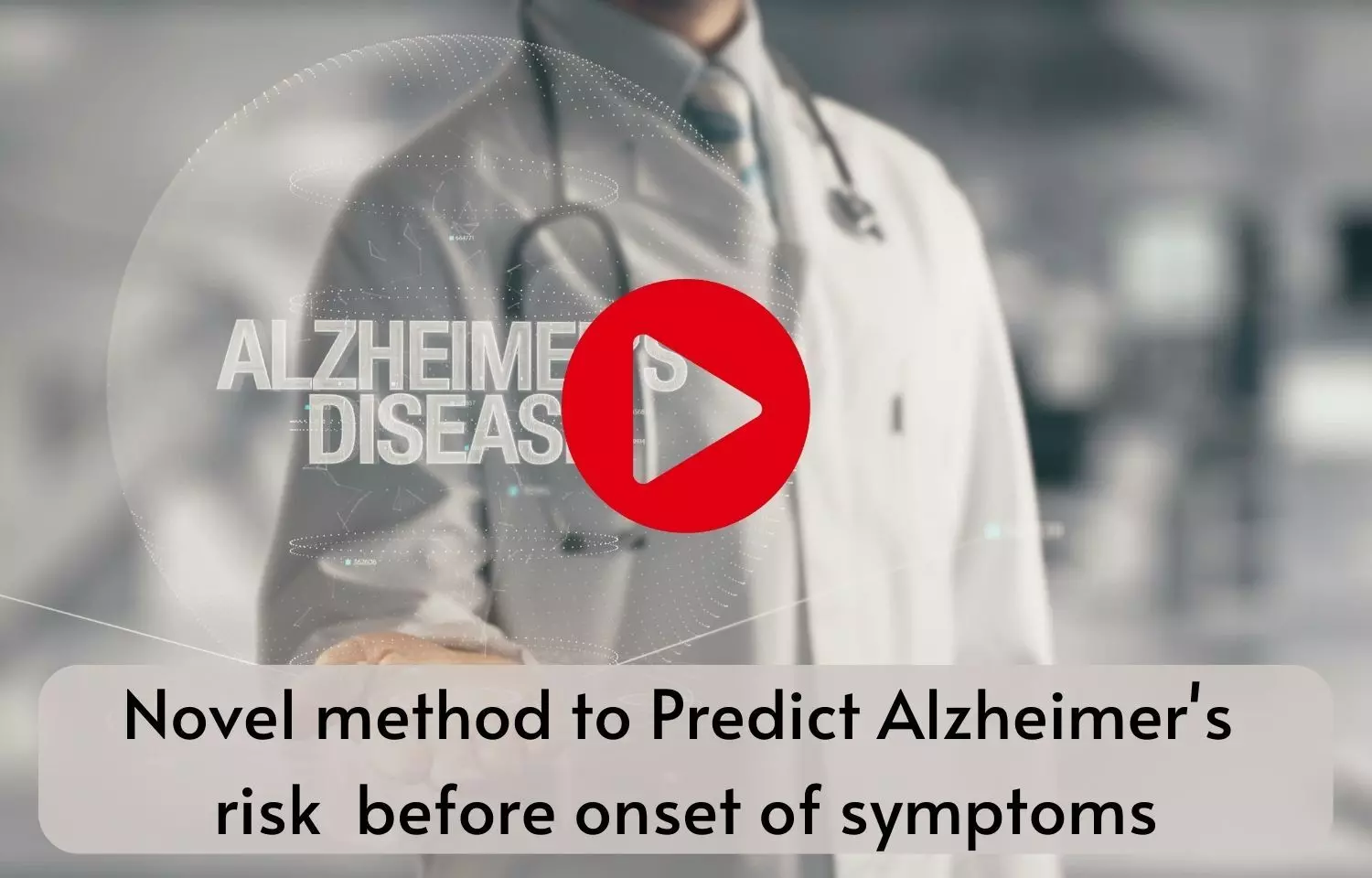 Novel method to Predict Alzheimers risk before onset of symptoms