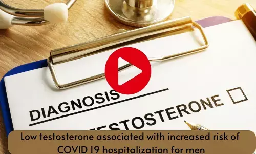 Low testosterone associated with increased risk of COVID 19 hospitalization for men