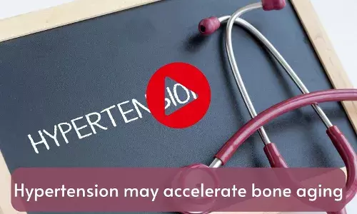 Hypertension may accelerate bone aging