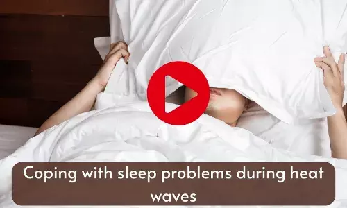 Coping with sleep problems during heat waves