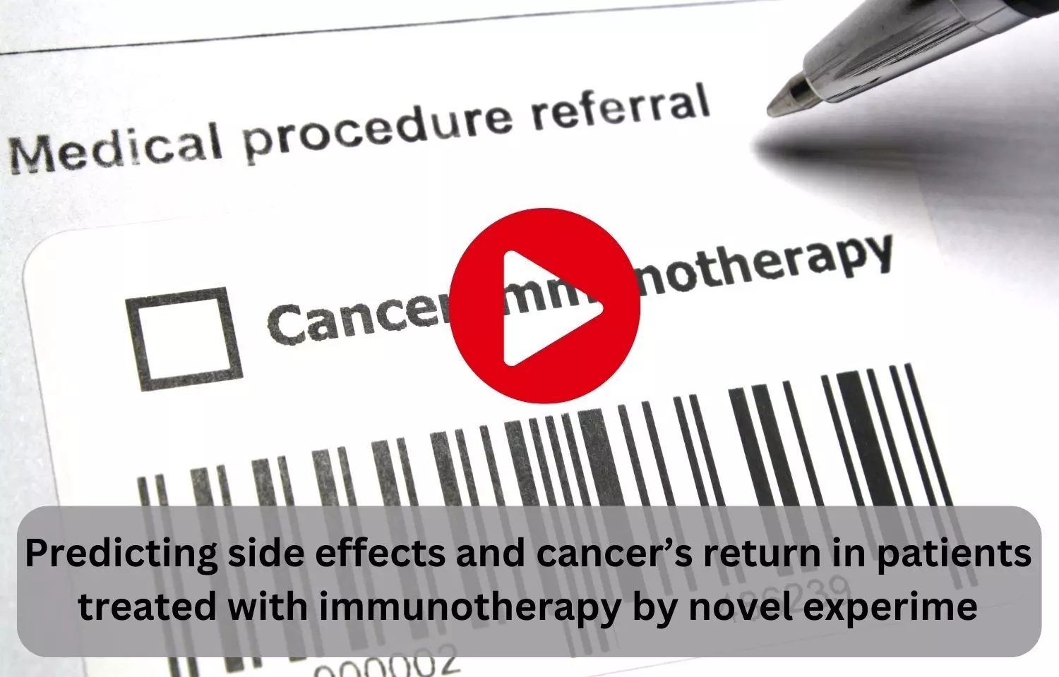 Predicting side-effects and cancers return in patients treated with immunotherapy by novel experimental test
